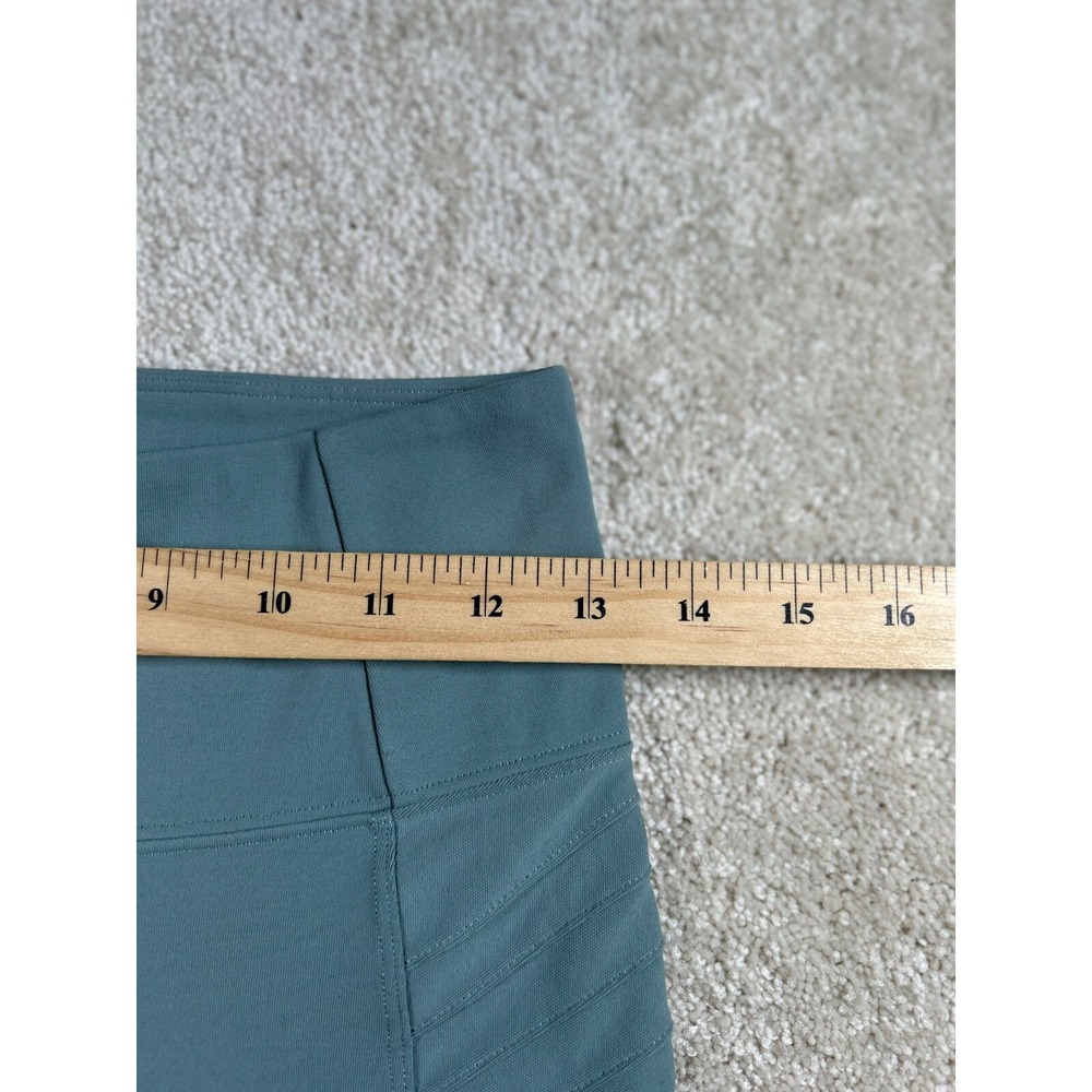 Athleta Womens Size Sp Green Leggings Back Zip Pockets Athleisure‎ - Picture 2 of 12
